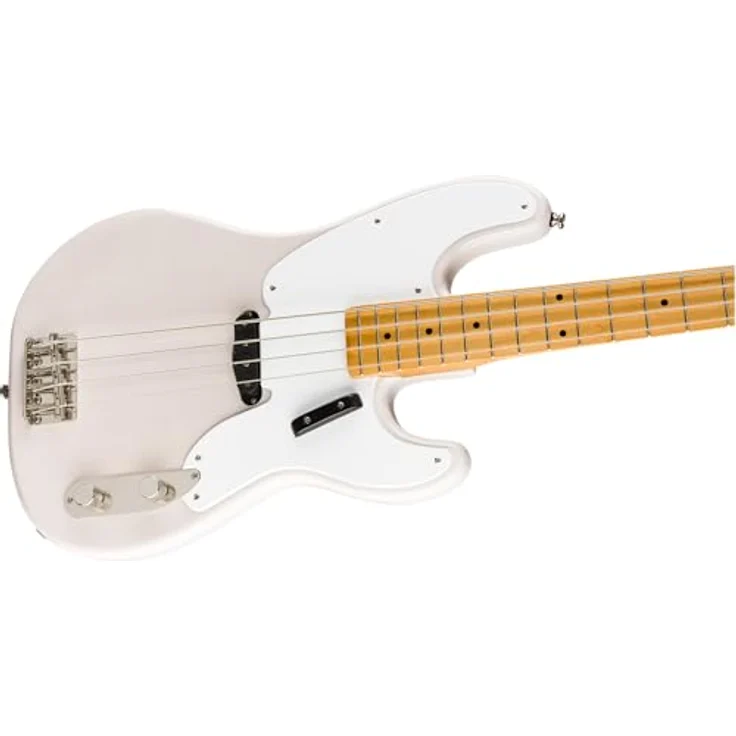 Squier Classic Vibe 50s P Bass MN WHB, Precision E-Bass mit Ahornhals und Alnico Single-Coil Tonabnehmer, White Blonde – Bild 5