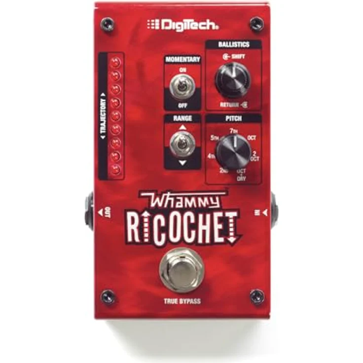 Digitech Pitch Shifter Whammy Ricochet, kompakter Effektpedal mit 7 wählbaren Intervallen und polyphonem Chords Modus – Bild 1