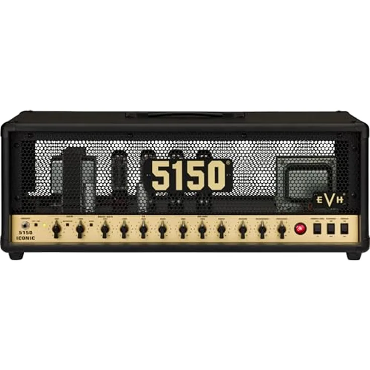 Evh 5150 Iconic EL34, 80W Röhren Topteil Verstärker für E-Gitarre, schwarz