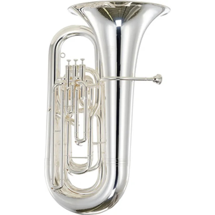 Thomann 894S Superior Bb-Tuba, versilberte Messingtuba mit 4 Perinetventilen, Ø 483mm Schallbecher, inkl. Mundstück und Gigbag