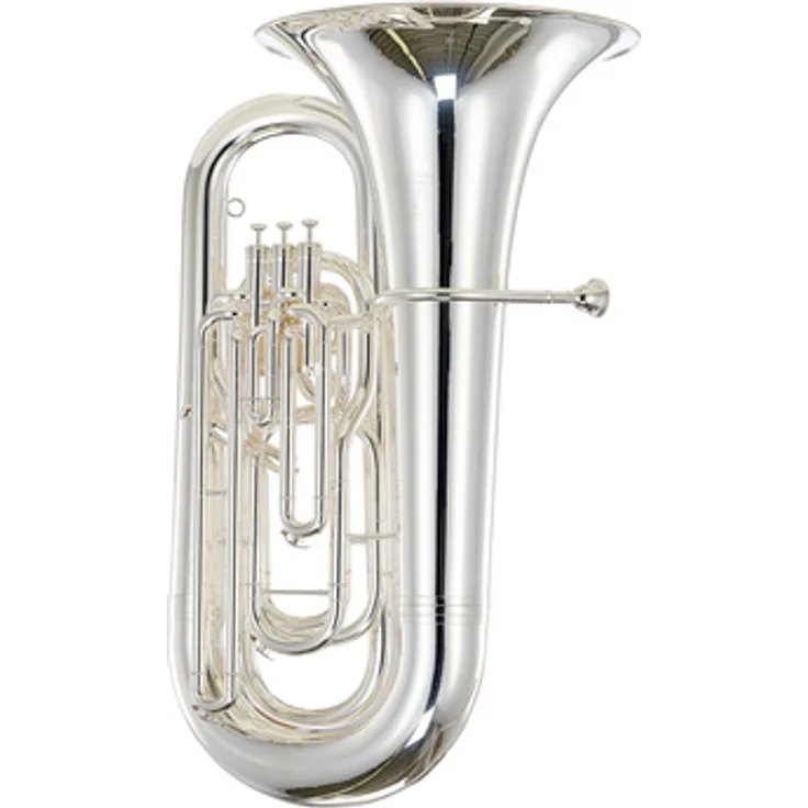 Thomann 894S Superior Bb-Tuba, versilberte Messingtuba mit 4 Perinetventilen, Ø 483mm Schallbecher, inkl. Mundstück und Gigbag