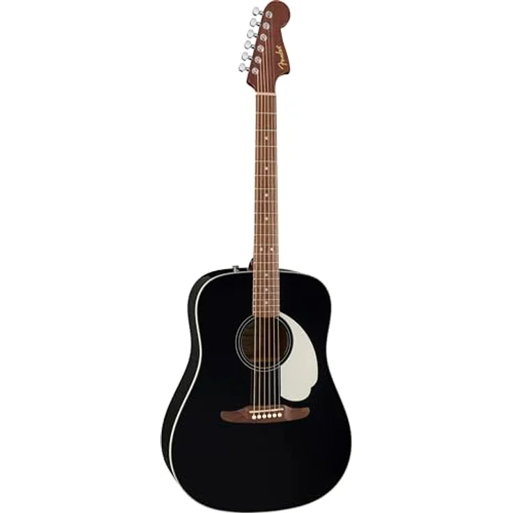 Fender CA STD Redondo IPG BLK, Westerngitarre in Dreadnought-Form mit Fichtendecke, Sapele Korpus und Walnuss-Griffbrett, schwarz – Bild 3
