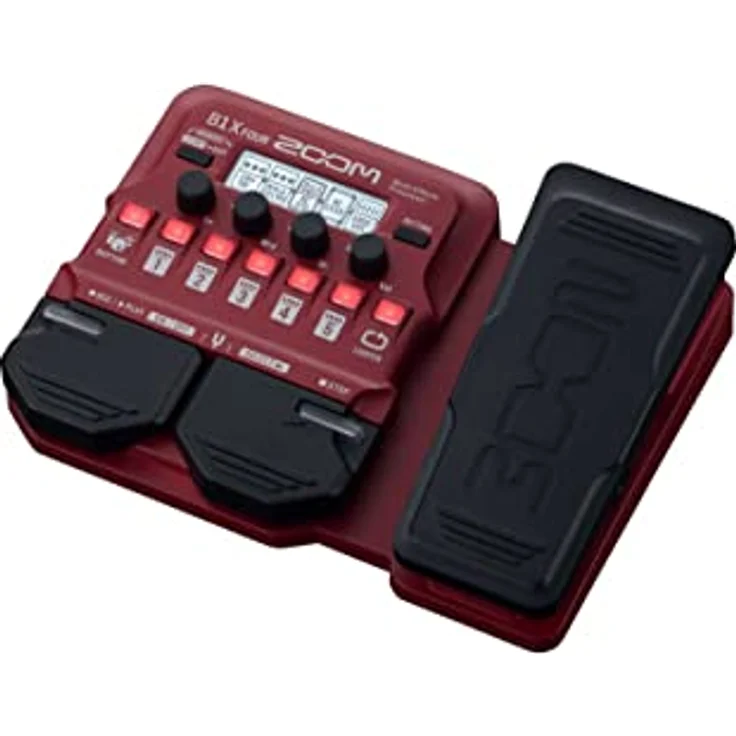 Zoom B1X Four Bass Multi Effect, Effektpedal mit 71 Effekten, 9 Amp-Simulationen, integriertem Looper und Expression-Pedal – Bild 2