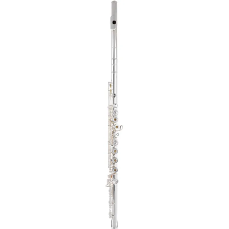 Pearl Flutes Dolce 695 RBE, Querflöte mit Vollsilber-Kopfstück, Neusilberfüßen, E-Mechanik und H-Fuß, handgefertigt, inkl. Holzetui