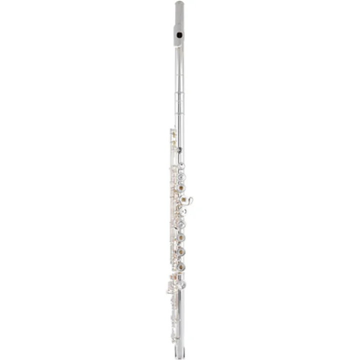 Pearl Flutes Dolce 695 RBE, Querflöte mit Vollsilber-Kopfstück, Neusilberfüßen, E-Mechanik und H-Fuß, handgefertigt, inkl. Holzetui