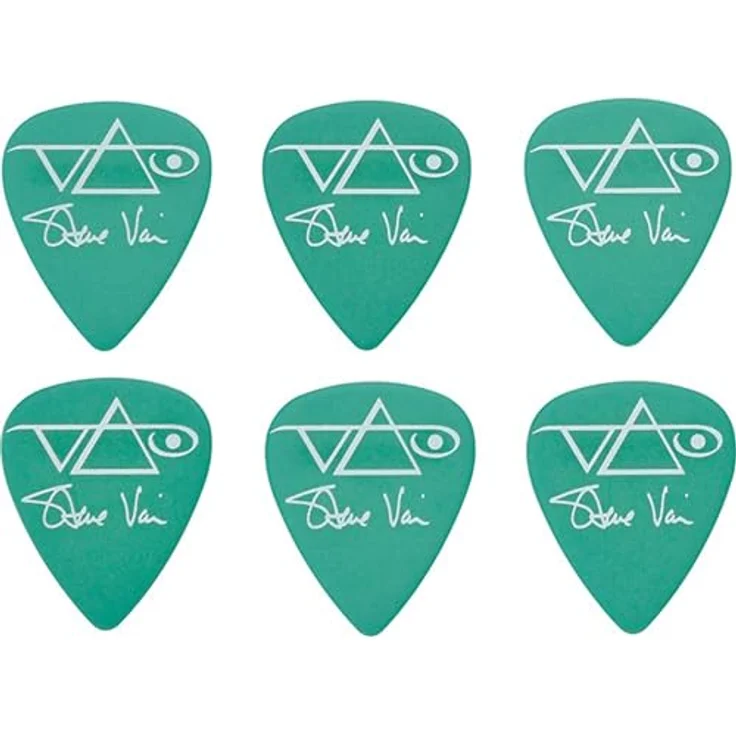 Ibanez Steve Vai Pick Set GN, 6 Stück Plektren mit 1,00 mm Stärke, grün – Bild 1