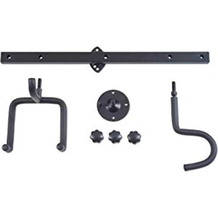 Rockstand Ukulele Wall Hanger, schwarzer Wandhalter für 1 Ukulele mit Schaumstoffpolsterung und Pin-Lock System – Bild 3