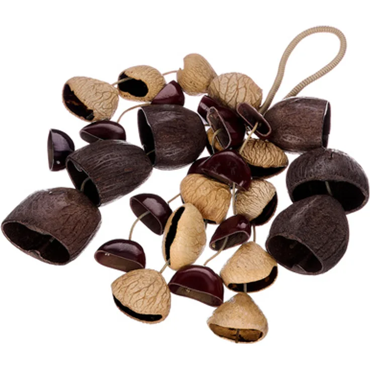 Thomann Seed Shaker Mixed small, Percussion Instrument mit 30 echten Samenschalen für erdigen Sound