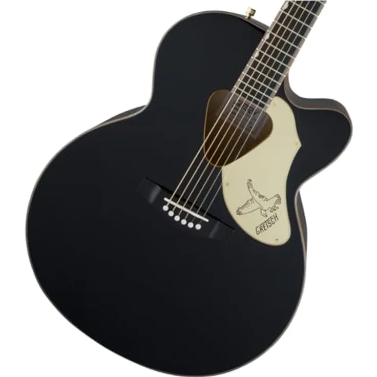 Gretsch G5022CBFE Rancher Falcon Jumbo, Westerngitarre mit massiver Fichtendecke, Ahornboden, mahagonihals, Palisandergriffbrett, Cutaway, Farbe: Black