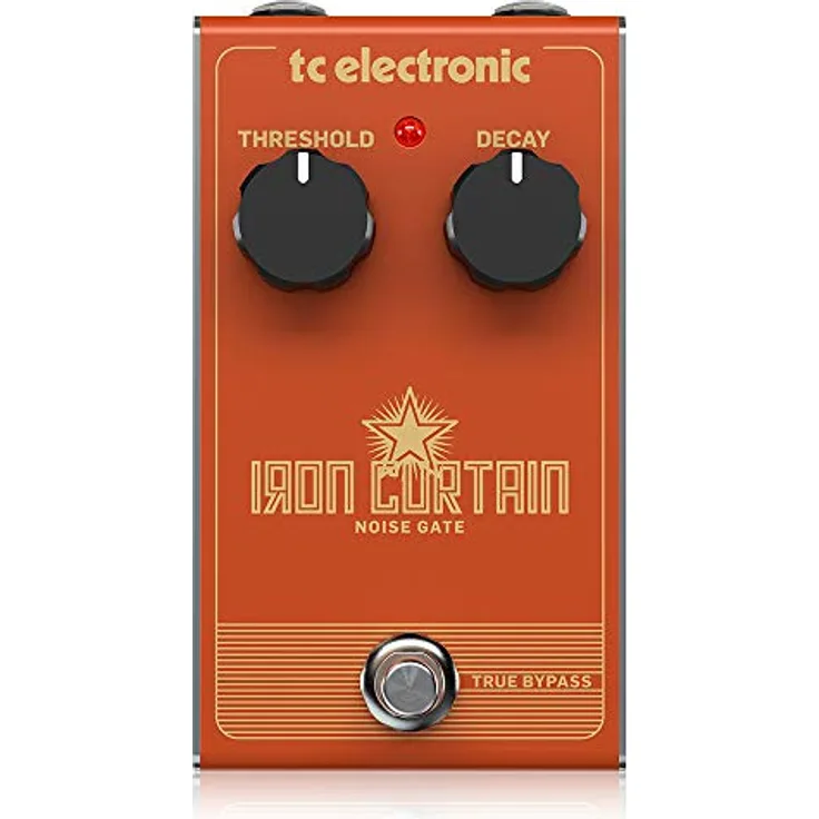 tc electronic Iron Curtain, Noise Gate Effektpedal mit True Bypass, kompaktem Design, schwarz