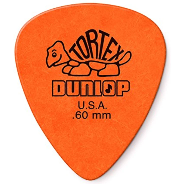 Dunlop Tortex STD 0,60, Plektren Set mit 72 Stück, orange, 0,60 mm – Bild 1