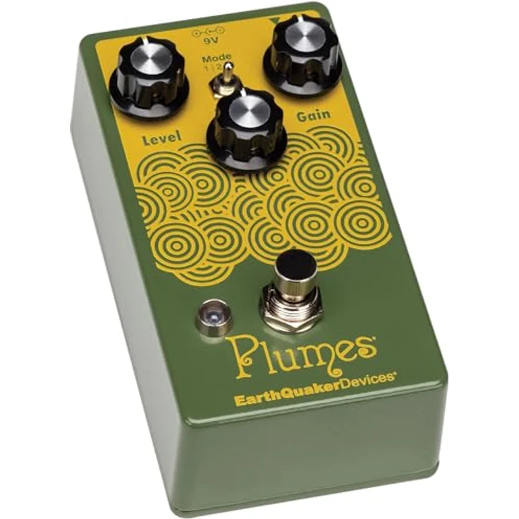 EarthQuaker Devices Plumes Signal Shredder, Overdrive Effektpedal mit 3 wählbaren Clipping-Modi und geräuschloser Soft-Touch Schaltung – Bild 5