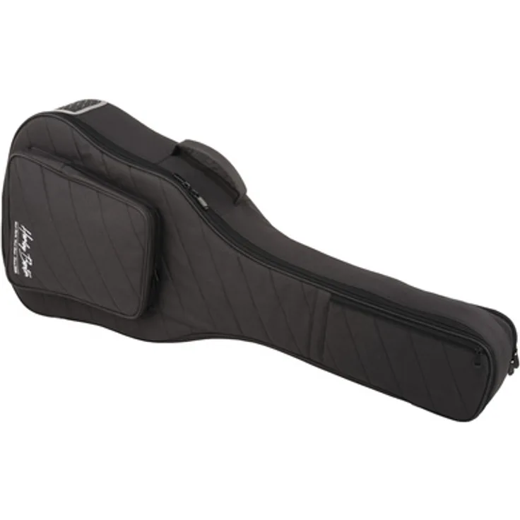 Harley Benton SafeBag Akustik Gitarre, schwarze Marmorstruktur, 30 mm Polsterung, verstellbare Nackenpolster, großes Zubehörfach, inkl. Regenüberzug