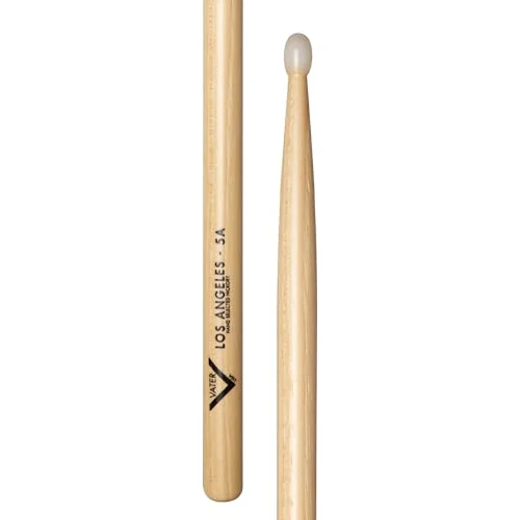 Vater 5AN Los Angeles Drumsticks, Nylon Kopf, American Hickory, Länge 16", Durchmesser 0,540" – Bild 1