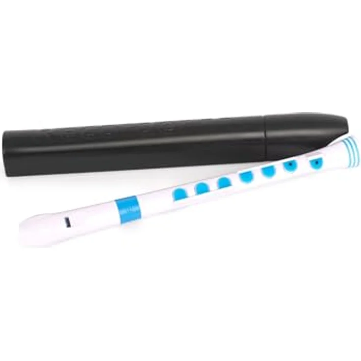 Nuvo Recorder+ Baroque white-blue, Sopranblockflöte in C mit Barocker Griffweise, TÜV geprüfter Leicht-Polymer Korpus und abnehmbaren Farbringen – Bild 9