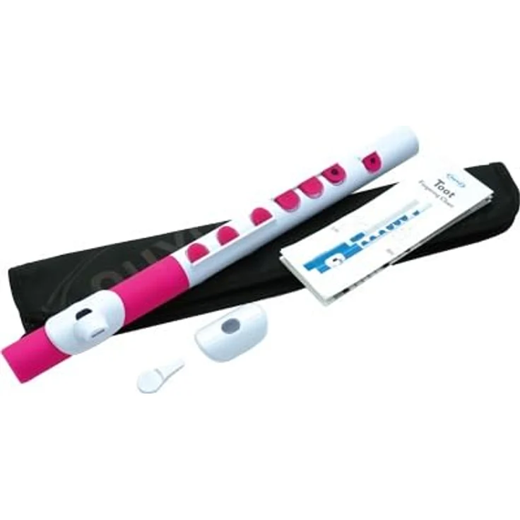 Nuvo TooT 2.0, Querflöte in C mit geradem Kopfstück und Silikonklappen, weiß-pink – Bild 2