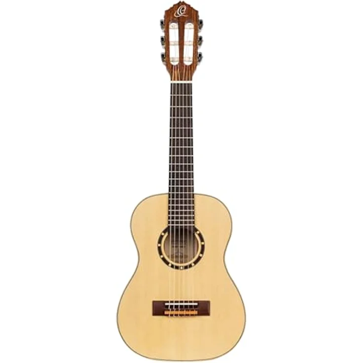 Ortega R121-1/4 NT, Konzertgitarre in Natur, 1/4 Größe mit Fichtendecke, Mahagonikorpus und Walnussgriffbrett, inkl. Deluxe Gig Bag – Bild 2