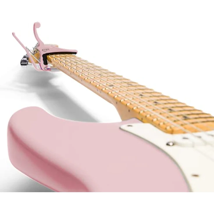 Kyser Fender Quick-Change SHP, Kapodaster in Shell Pink für E-Gitarren mit einhändigem Wechselmechanismus – Bild 3