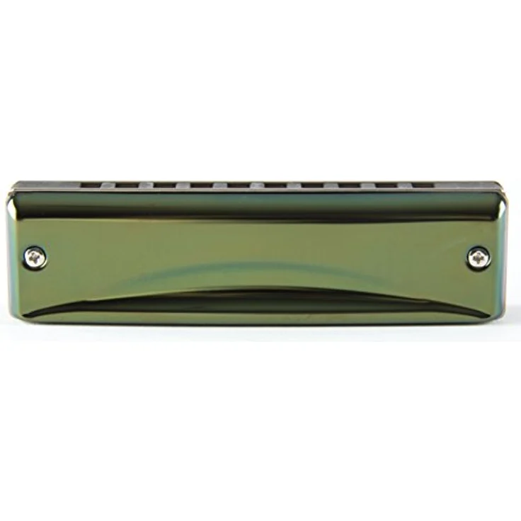 Suzuki C-20 Olive F, Mundharmonika in F, Richter System, oliv-grün, mit Edelstahl-Deckelplatten und robustem Klang – Bild 6