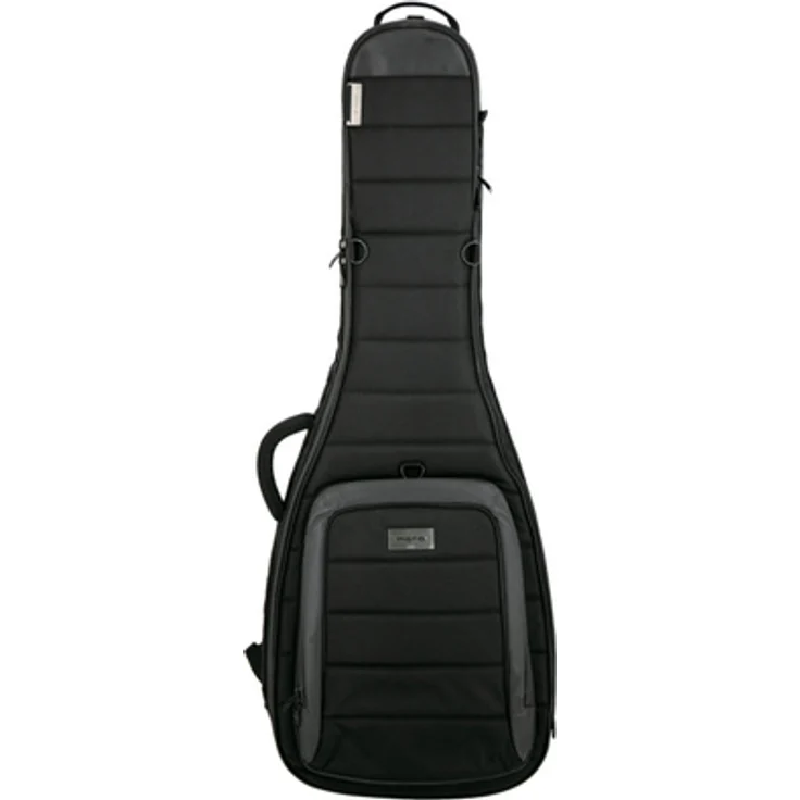 Mono Cases Classic Ultra Dual E-Gitarren Gigbag, wasserdicht mit abnehmbaren Rollen, Schwarz
