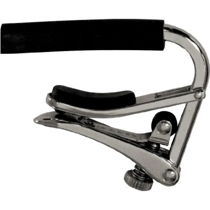 Shubb Guitar Capo (C1), verstellbares Kapodaster mit einfachem Hebelmechanismus und präzisem Druck, schwarz