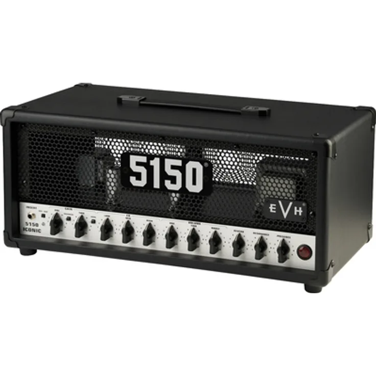 Evh 5150 Iconic 15W 6L6 Top Black, Röhrenverstärker für E-Gitarre mit 2 Kanälen, 15 W, Effekten und Fußschalter