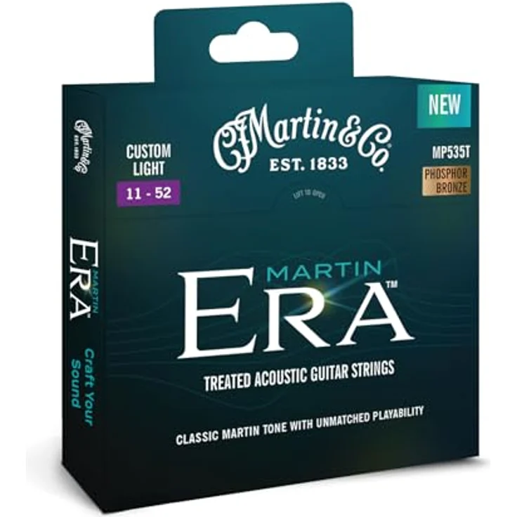 Martin Guitar ERA Custom Light MP353T, Saitensatz für Western-Gitarre, Phosphor Bronze, Saitenstärken .011 - .052 – Bild 3