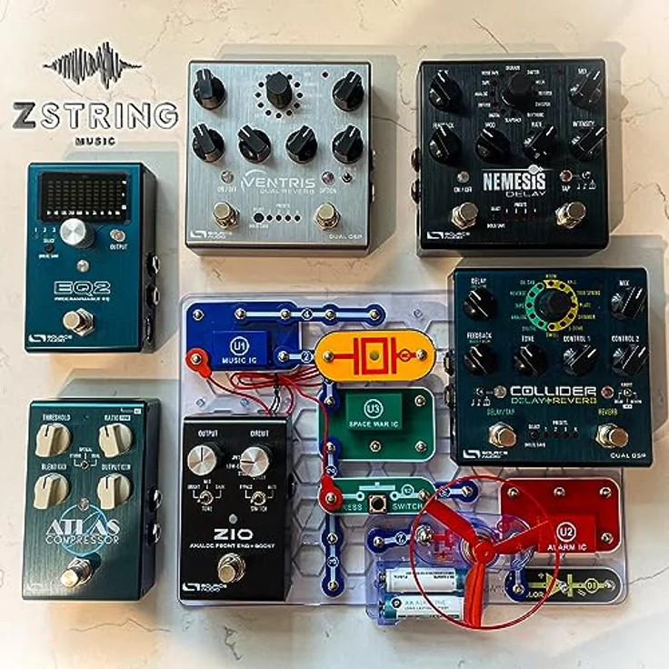 Source Audio Ultrawave Multiband Processor, Effektpedal mit 44 wählbaren Distortion-Effekten, grafischem 8-Band EQ und Dual Channel Kompressor, gebürstetes Aluminium-Gehäuse – Bild 6