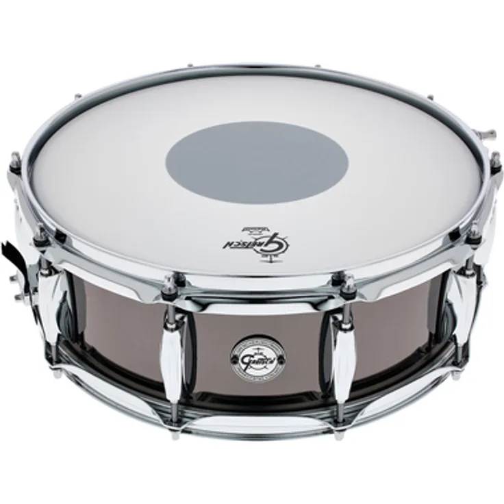 Gretsch Drums 14"x5" Black Nickel over Steel Snare Drum, 1,2mm Stahlkessel, 45° Bearing Edge, Remo Felle