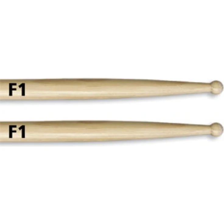 Vic Firth F1 American Classic Hickory, Drumsticks aus Hickory mit Holz-Kopf, ideal für Fusion und Electric Jazz, Länge 411mm, Durchmesser 14,7mm – Bild 2