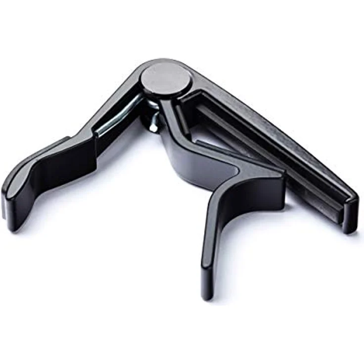 Dunlop Trigger Capo Classical BK, Kapodaster aus leichtem Flugzeugaluminium mit starker Feder und spezieller Polsterung, schwarz – Bild 3