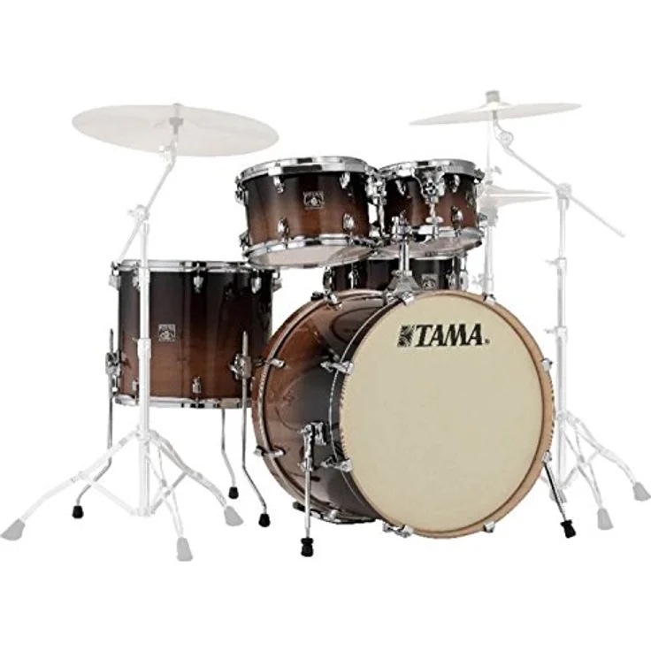 Tama Superstar Classic Shells 22 CFF, Ahorn Kesselsatz in Coffee Fade mit 22"x16" Bass Drum, 10"x07" Tom, 12"x08" Tom, 16"x14" Standtom und 14"x6,5" Snare – Bild 2
