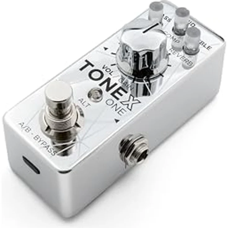 IK Multimedia Tonex One Joe Satriani Limited Edition, AI MultiFX Micropedal mit 20 Tonmodellen, integriertem EQ, Noise Gate, Reverb und USB-Audio-Schnittstelle. – Bild 4