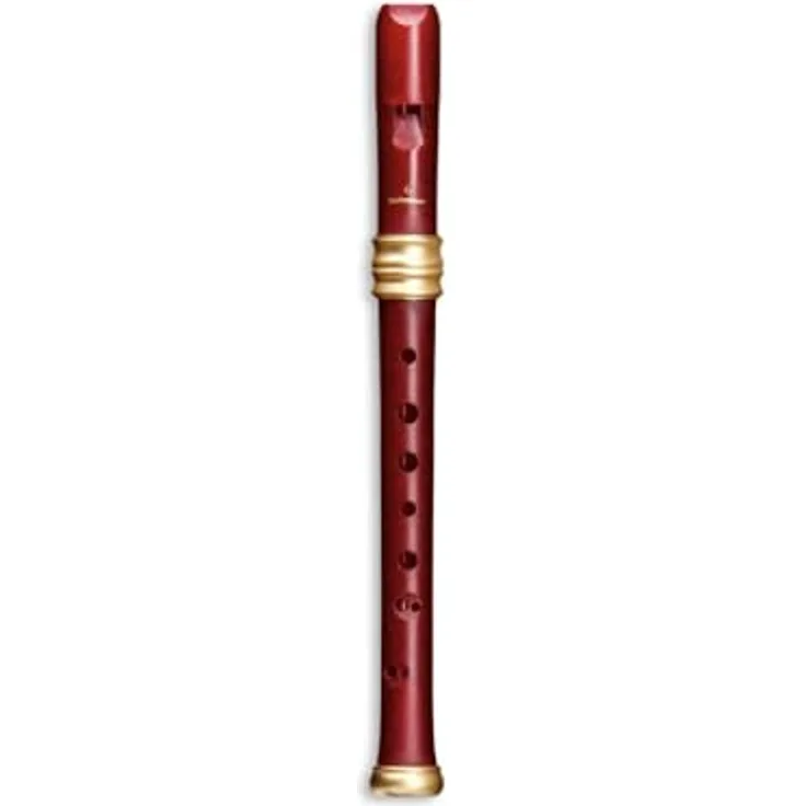 Mollenhauer 0119R Adris Dream Soprano, Sopranblockflöte aus Kunststoff in Rot, barocke Griffweise, Doppelloch, inkl. Tasche