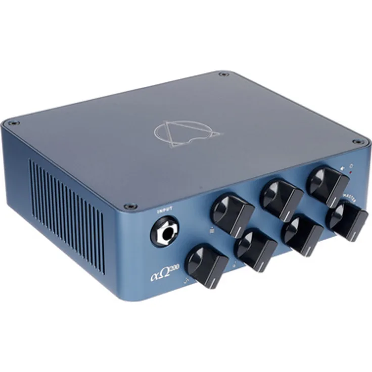 Darkglass Alpha·Omega 200 Bass Head, Transistor Verstärker Topteil für E-Bass, 200 Watt, blau