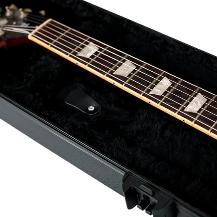 Gator TSA DC Guitar Case, Koffer für Double Cut E-Gitarre mit TSA-zugelassenem Zentralverschluss, schwarz – Bild 16