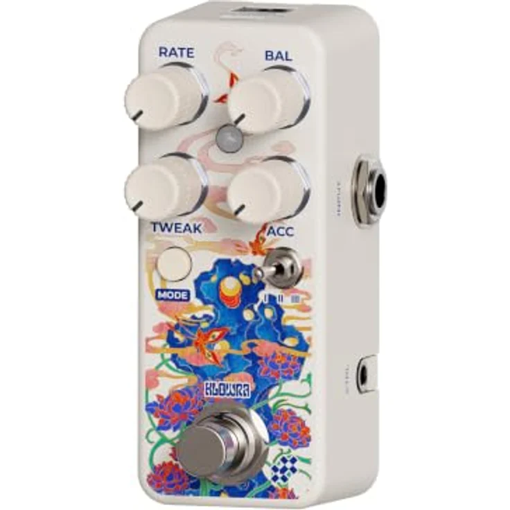 Klowra Whorl Dynamic Rotary, digitales Rotary-Speaker-Pedal mit 3D-Doppler-Effekt und drei Cabinet-Voicings, schwarz – Bild 1