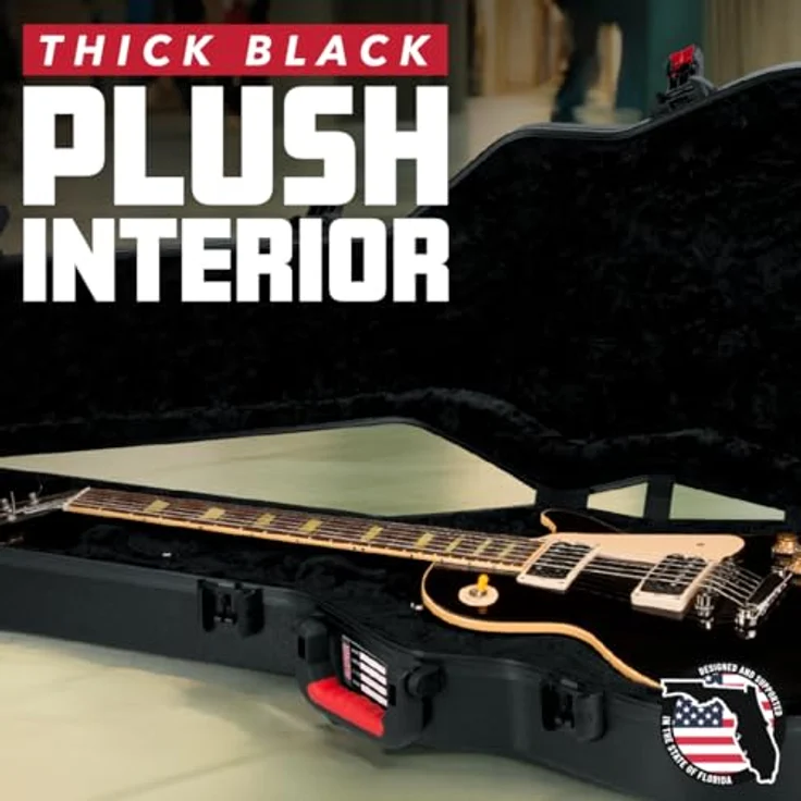 Gator TSA Headless Electric Guitar Case, anpassbares EPS-Interieur, ATA-geformtes Polyethylen, schwarz – Bild 5