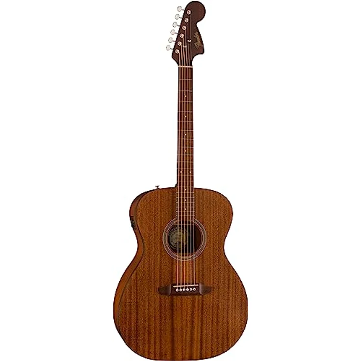 Fender Monterey Standard MAH, Westerngitarre mit laminiertem Sapele Korpus, natürlichem matt Finish, Walnuss Griffbrett und integriertem Stimmgerät, Farbe: Natural – Bild 5