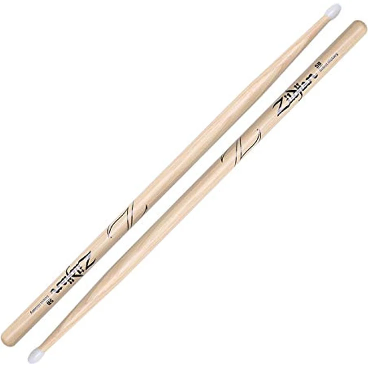 Zildjian 7A Anti-Vibe Drumsticks, 16" mit ovaler Spitze und natürlichem Finish – Bild 2
