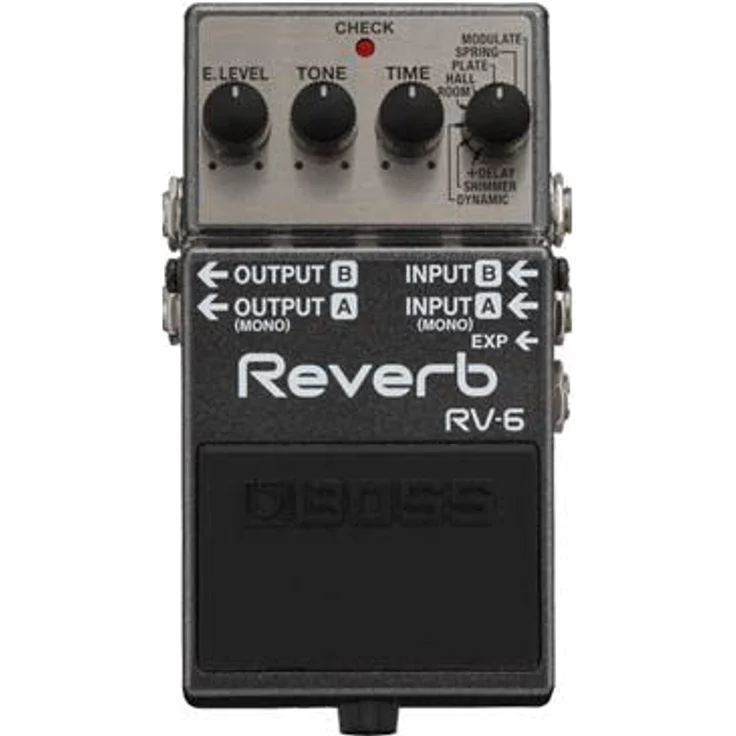 Boss RV-6, kompaktes Hallpedal mit 8 Sound-Modi und Expression-Pedal-Eingang – Bild 5