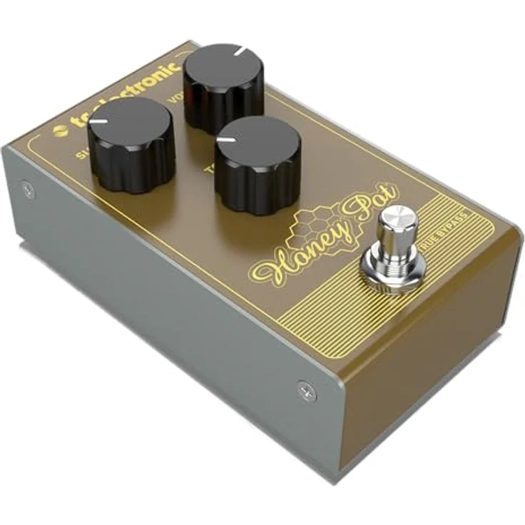 tc electronic Honey Pot Fuzz, Overdrive-Pedal mit Volume, Tone und Sustain Reglern, True Bypass, 74 x 132 x 58 mm, 500 g – Bild 5