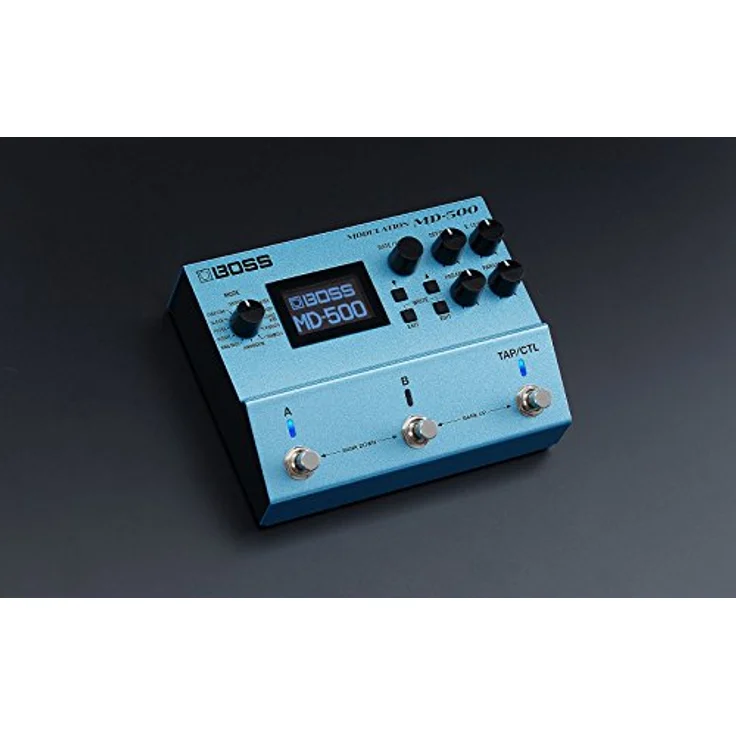 Boss MD-500 Modulation, Gitarren-Multieffektpedal mit 12 Modulations-Effekten, 297 Speicherplätze, True Bypass, großes LCD-Display – Bild 3