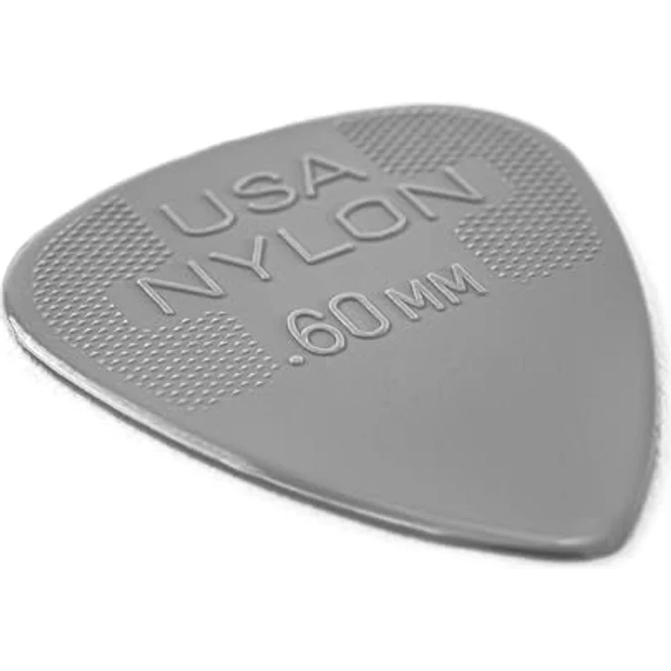 Dunlop Plectrum Nylon Standard 0.60, Set mit 72 Stück, grau, 0,60 mm – Bild 7