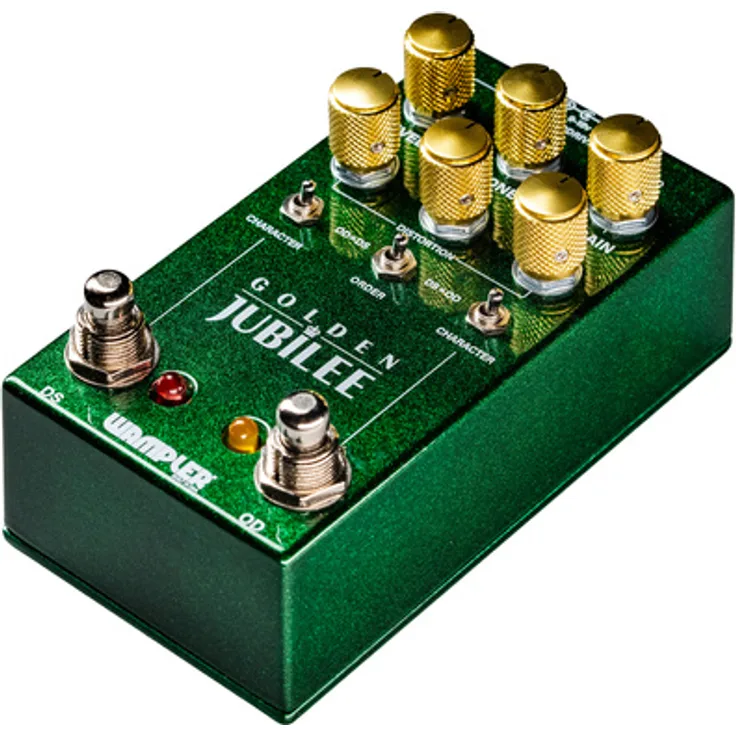 Wampler Golden Jubilee Overdrive/Distortion, Effektpedal für E-Gitarre mit amerikanischem und britischem Sound, kompakte Bauweise