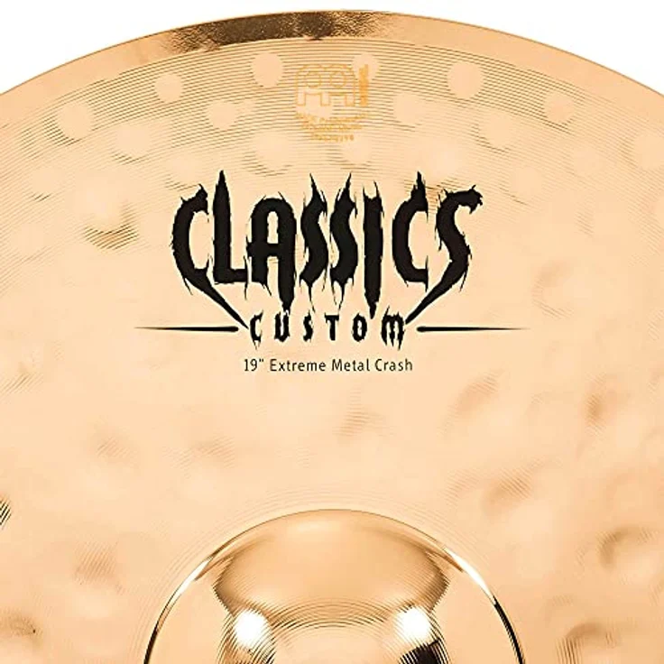 Meinl Cymbals Classics Custom Extreme Metal Crash, 19 Zoll B12 Bronze Schlagzeugbecken mit brillantem Finish, starke Attack und kurzer Sustain – Bild 4