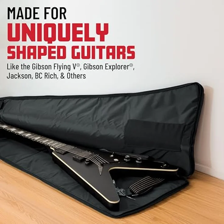 Gator GBE-Extreme-1, Gigbag für E-Gitarren, schwarz, 10 mm Polsterung, leicht, verstellbarer Schulterriemen – Bild 5