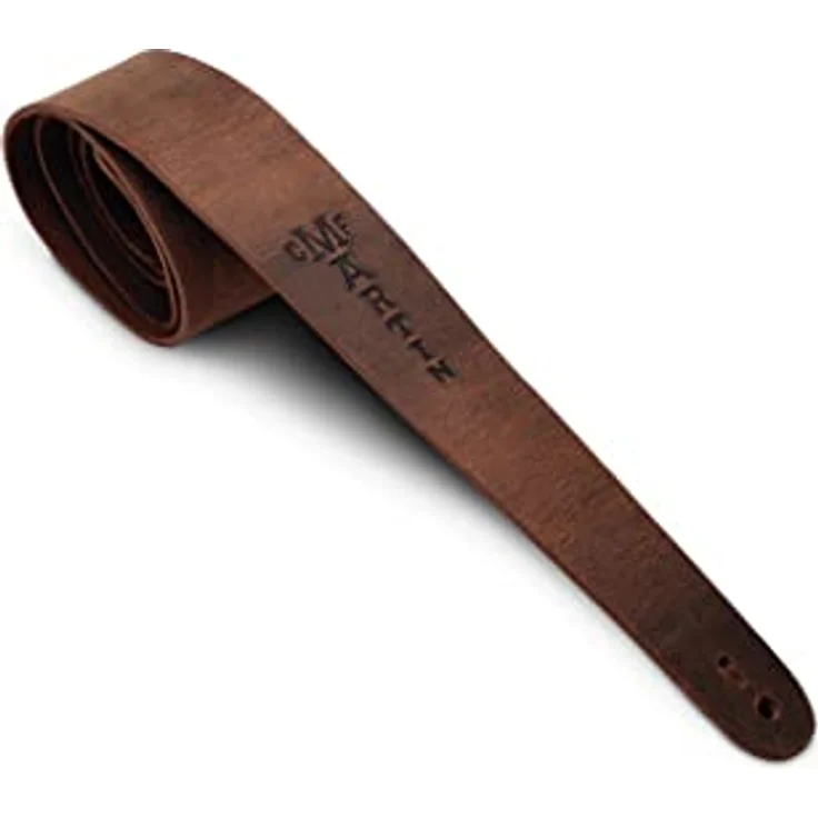 Martin Guitar Brown Vintage Strap, Western Gitarrengurt aus gealtertem Leder, verstellbar von 97 cm bis 137 cm, braun – Bild 2