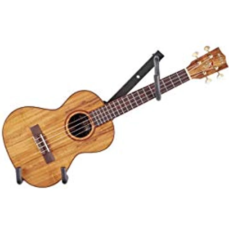 Rockstand Ukulele Wall Hanger, schwarzer Wandhalter für 1 Ukulele mit Schaumstoffpolsterung und Pin-Lock System – Bild 2