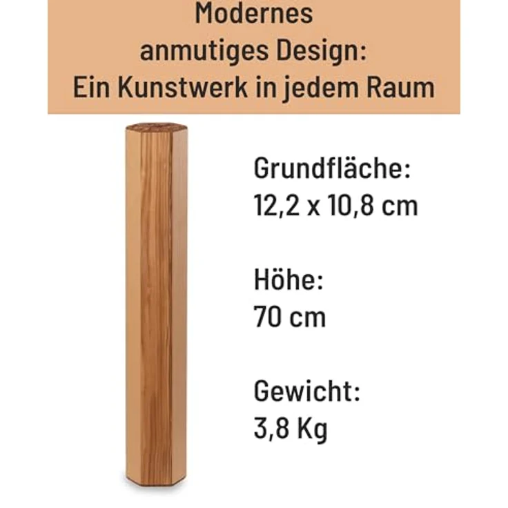 Schlagwerk IRT70 Infinity Summerrain, Regenturm aus geölter Esche mit 12 min Regendauer, 70 x 12,2 x 10,8 cm, 3,8 Kg – Bild 6